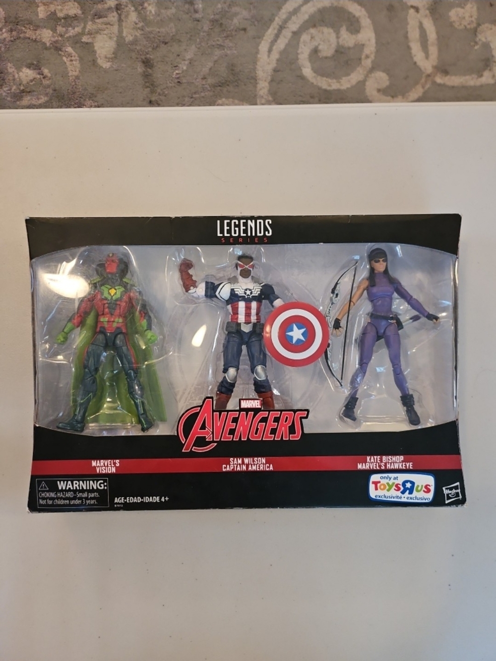 Marvel Legends Series Avengers: Marvel's Vision, Sam Wilson, and Kate Bishop